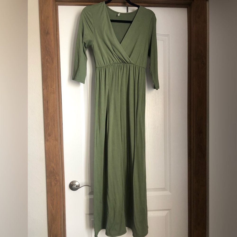 Olive Green Maxi Dress